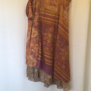 Reversible Midi Wrap Skirt